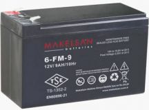 Аккумуляторная батарея Makelsan 6-FM-9 номинальной емкостью 9 Ач