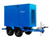 ТСС ЭД-300-Т400-2РПМ5 в погодозащитном кожухе на прицепе с АВР