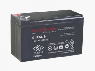 Аккумуляторная батарея Makelsan 6-FM-9 номинальной емкостью 9 Ач