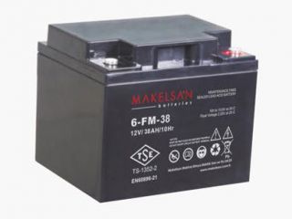 Аккумуляторная батарея Makelsan 6-FM-38 номинальной емкостью 38 Ач
