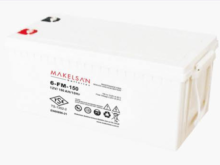 Аккумуляторная батарея Makelsan 6-FM-150A номинальной емкостью 150 Ач